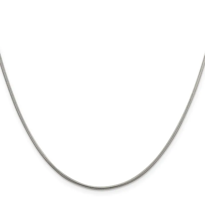 Rings TreasureFineJewelers Sterling Silver 15mm Round Snake Chain