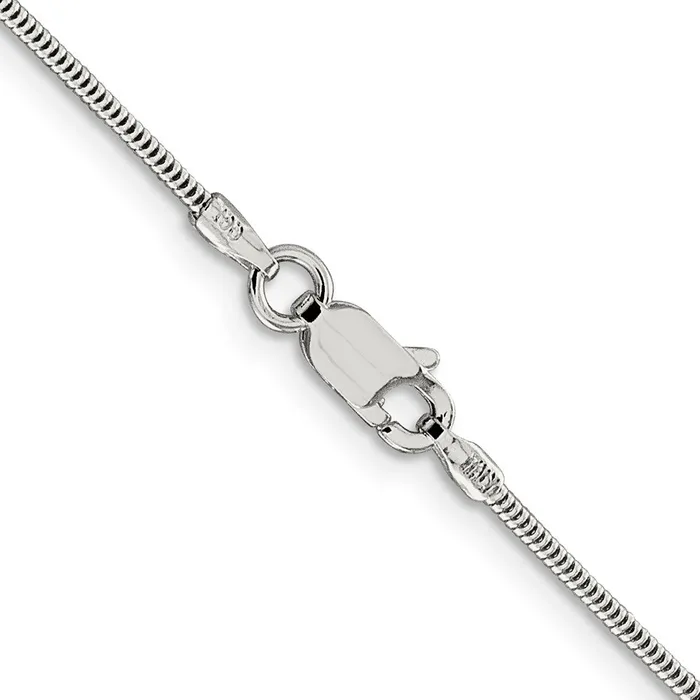 Rings TreasureFineJewelers Sterling Silver 15mm Round Snake Chain