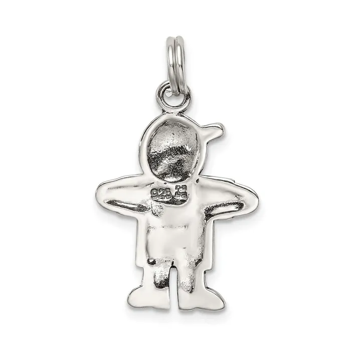Rings TreasureFineJewelers Sterling Silver Boy Charm