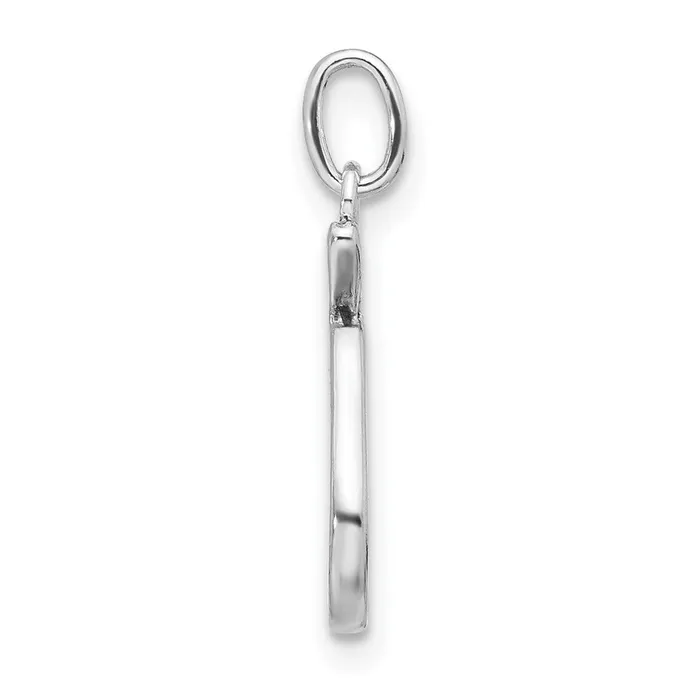 Rings TreasureFineJewelers Sterling Silver Enameled Pear Charm