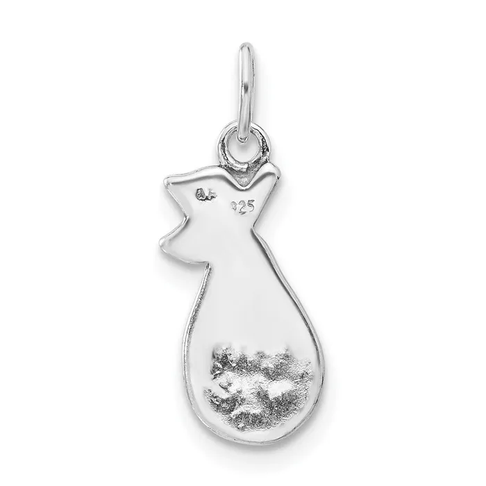 Rings TreasureFineJewelers Sterling Silver Enameled Pear Charm