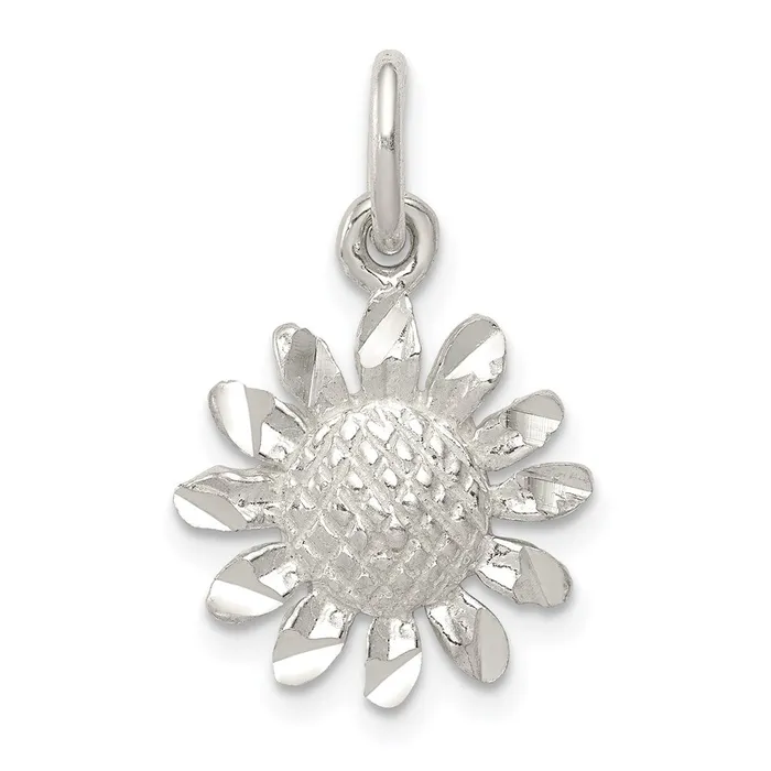 Rings TreasureFineJewelers Sterling Silver Floral Charm