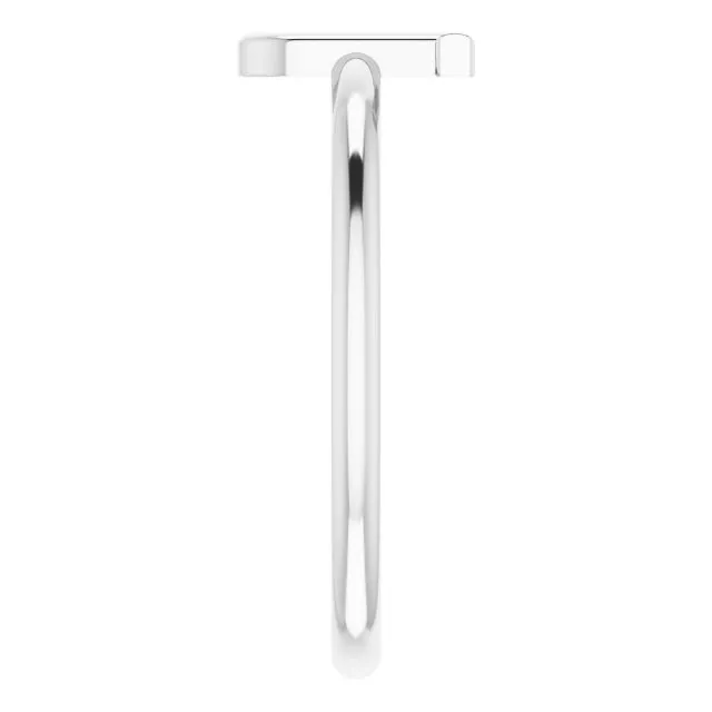 Rings TreasureFineJewelers Sterling Silver Initial J Ring