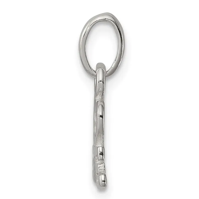 Rings TreasureFineJewelers Sterling Silver Love Charm