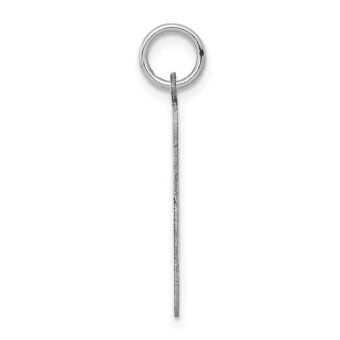 Rings TreasureFineJewelers Sterling Silver Rhodiumplated Greyhound Disc Charm