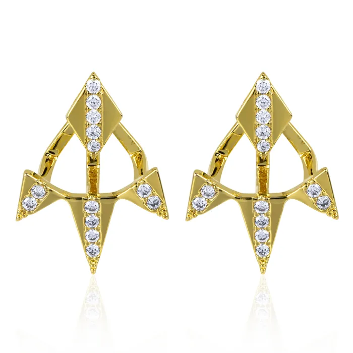 SPIKED EAR JACKET vendorunknown Earrings