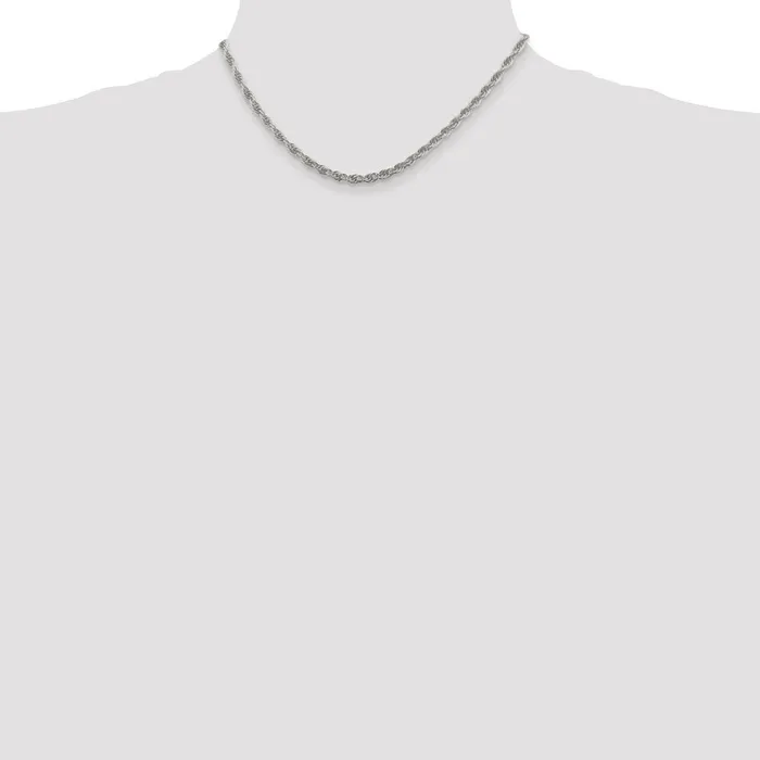 Sterling Silver 38mm Loose Rope Chain TreasureFineJewelers Necklaces
