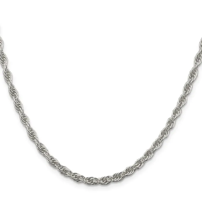 Sterling Silver 38mm Loose Rope Chain TreasureFineJewelers Necklaces