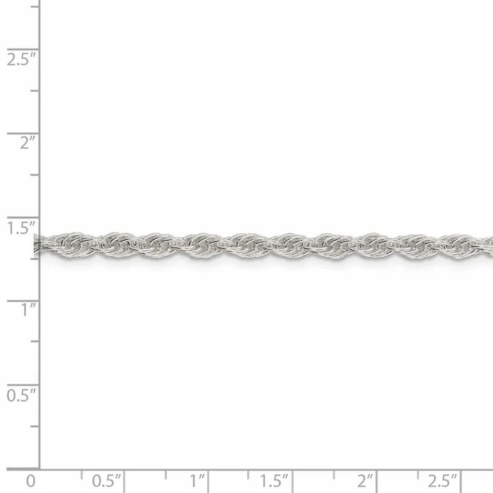 Sterling Silver 38mm Loose Rope Chain TreasureFineJewelers Necklaces