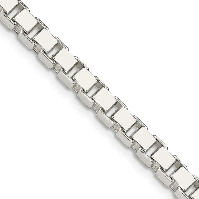 Sterling Silver 45mm Box Chain TreasureFineJewelers Rings