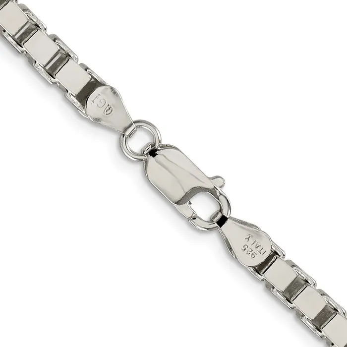 Sterling Silver 45mm Box Chain TreasureFineJewelers Rings