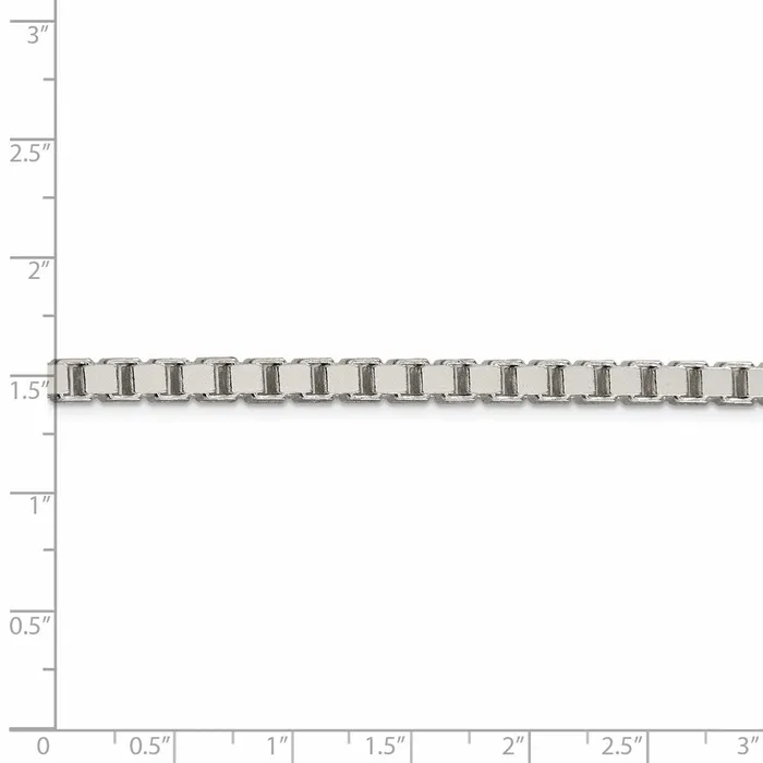 Sterling Silver 45mm Box Chain TreasureFineJewelers Rings