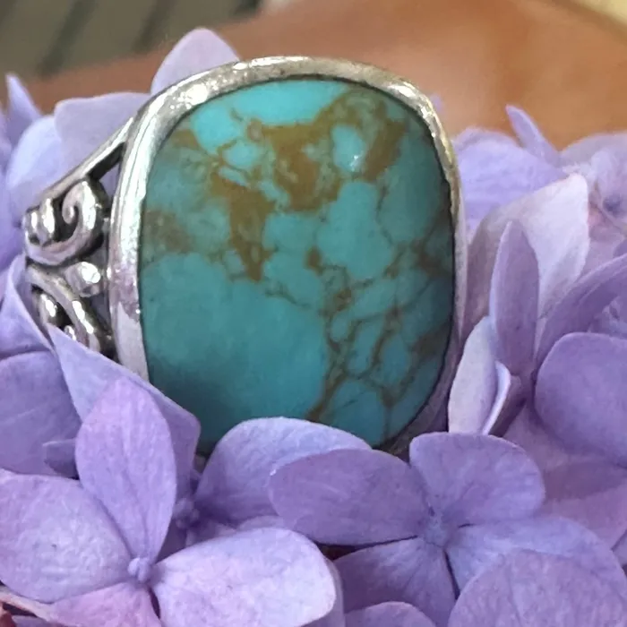 Sterling Silver and Turquoise Ring 55504058 ONeills Estate Jewelry Rings
