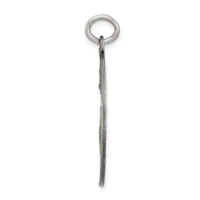 Sterling Silver Antiqued Mizpah Charm TreasureFineJewelers Rings