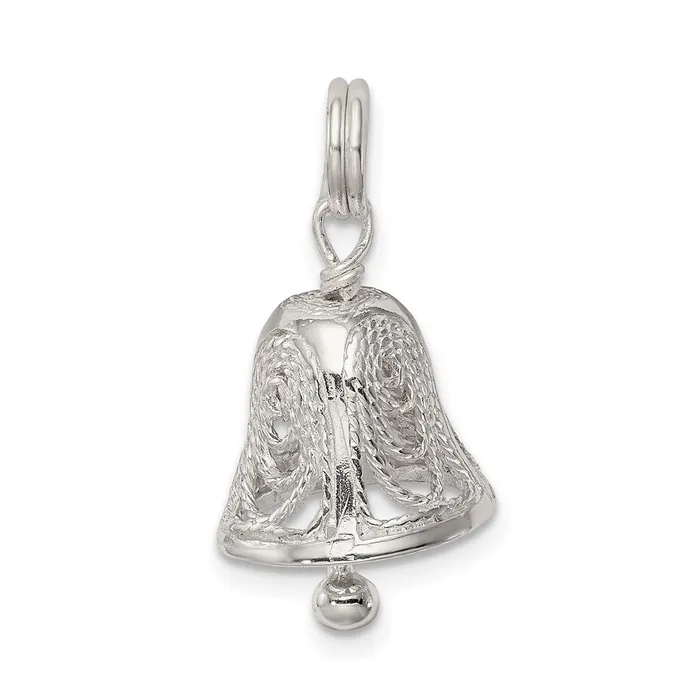 Sterling Silver Bell Charm TreasureFineJewelers Rings