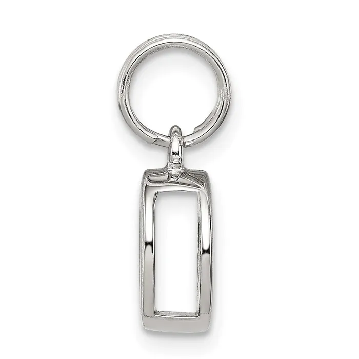Sterling Silver Letter O Initial Charm TreasureFineJewelers Necklaces
