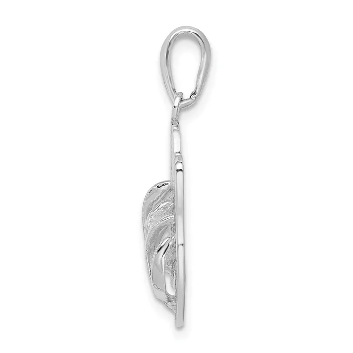 Sterling Silver Polished Hilton Head Island Flip Flop Pendant TreasureFineJewelers Necklaces