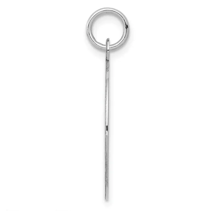 Sterling Silver Rhodiumplated Engraveable Boy Disc Charm TreasureFineJewelers Rings