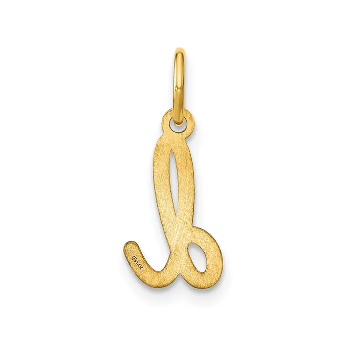 Sterling Silver Rhodiumplated Lower case Letter D Initial Charm TreasureFineJewelers Necklaces