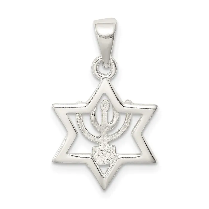Sterling Silver Star of David Pendant TreasureFineJewelers Necklaces