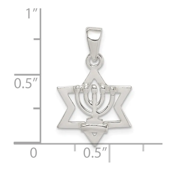 Sterling Silver Star of David Pendant TreasureFineJewelers Necklaces