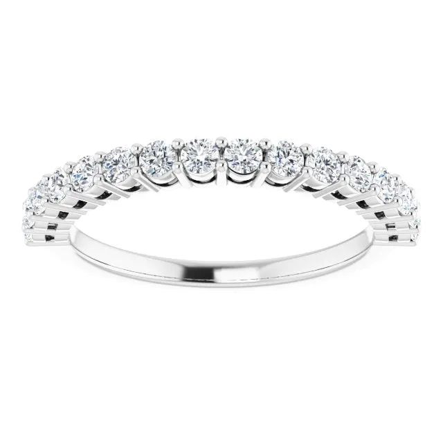 TreasureFineJeweler 14K White 12CTW Natural Diamond Anniversary Band Rings