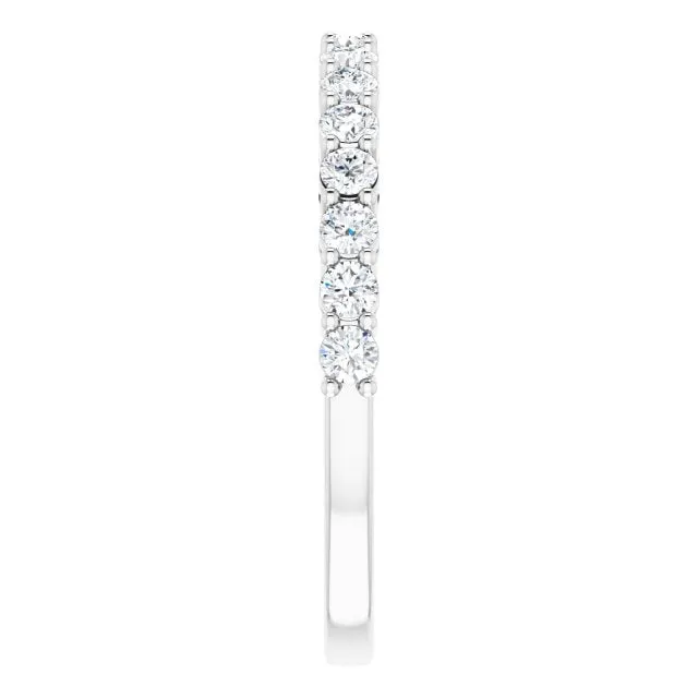 TreasureFineJeweler 14K White 12CTW Natural Diamond Anniversary Band Rings