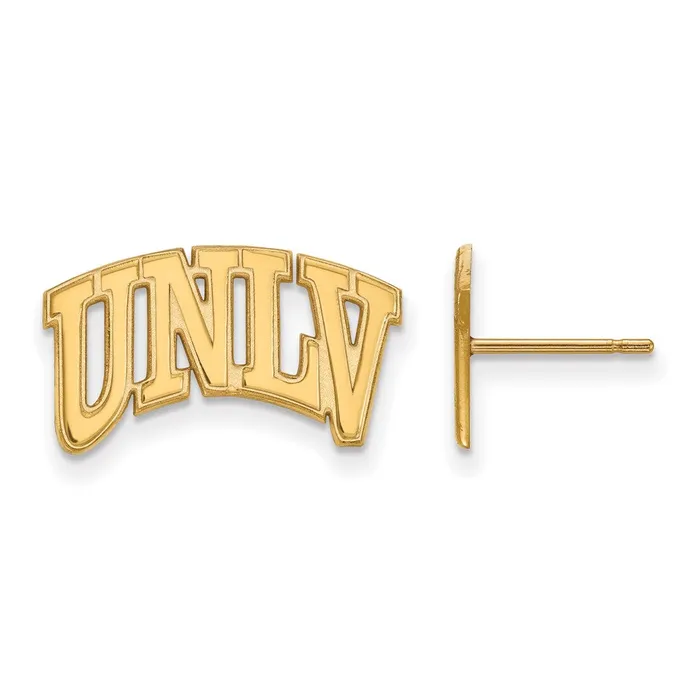 TreasureFineJewelers 14K Yellow Gold University of Nevada Las Vegas Small Post Earrings Earrings