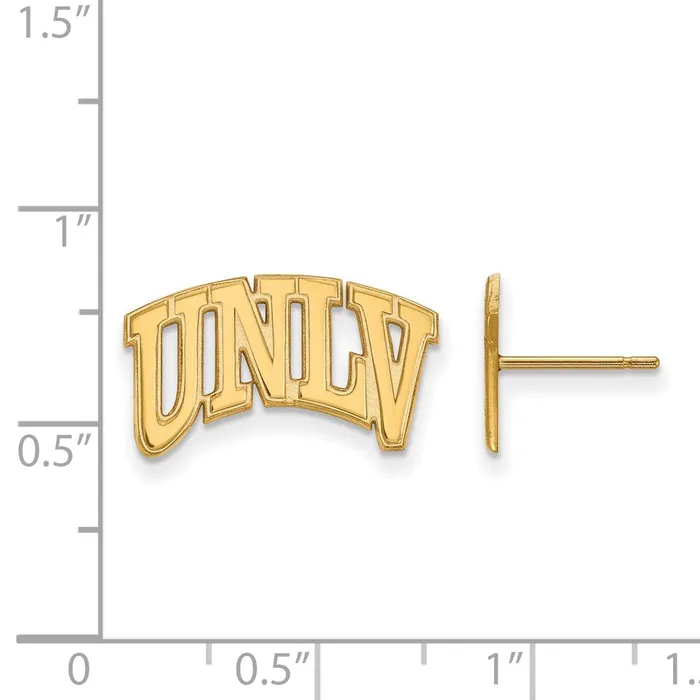 TreasureFineJewelers 14K Yellow Gold University of Nevada Las Vegas Small Post Earrings Earrings
