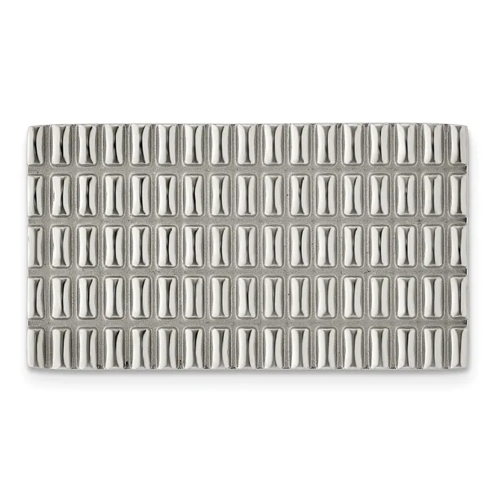 TreasureFineJewelers Bracelets Chisel Stainless Steel Polished and Textured Money Clip TreasureFineJewelers Bracelets Chisel Stainless Steel Polished and Textured Money Clip