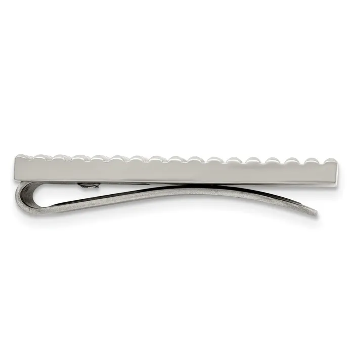TreasureFineJewelers Bracelets Chisel Stainless Steel Polished and Textured Money Clip