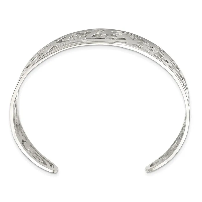 TreasureFineJewelers Bracelets Chisel Stainless Steel Polished Fancy Cuff Bracelet