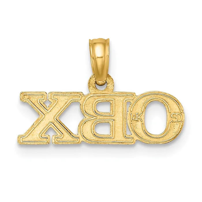 TreasureFineJewelers Charm Necklaces 14K Polished OBX Charm