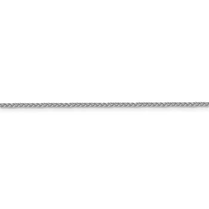 TreasureFineJewelers Leslies 10K White Gold 15mm DC Wheat Chain Necklaces