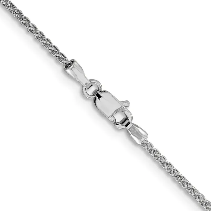 TreasureFineJewelers Leslies 10K White Gold 15mm DC Wheat Chain Necklaces