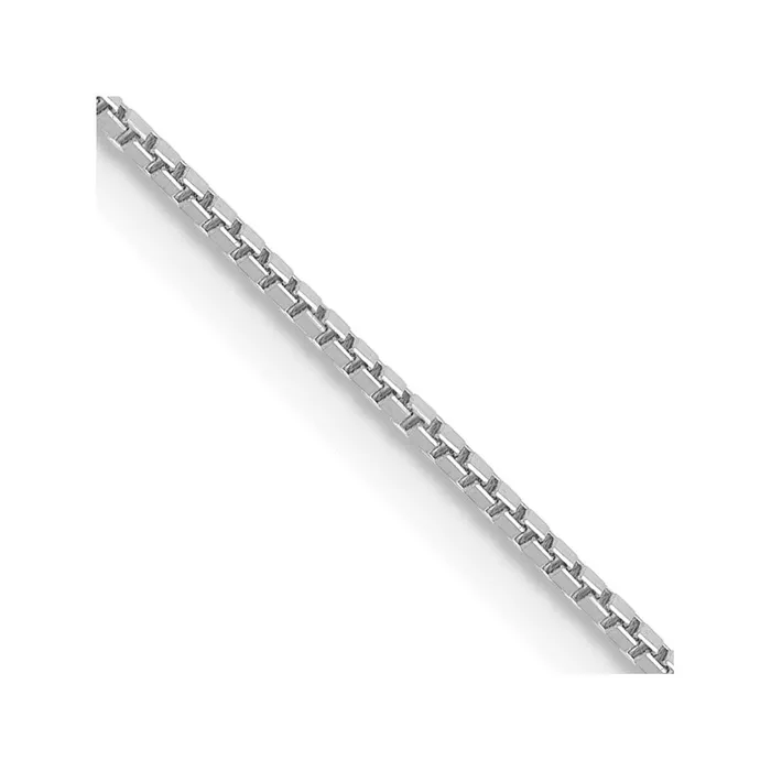 TreasureFineJewelers Necklaces 10k White Gold 9mm Box Chain