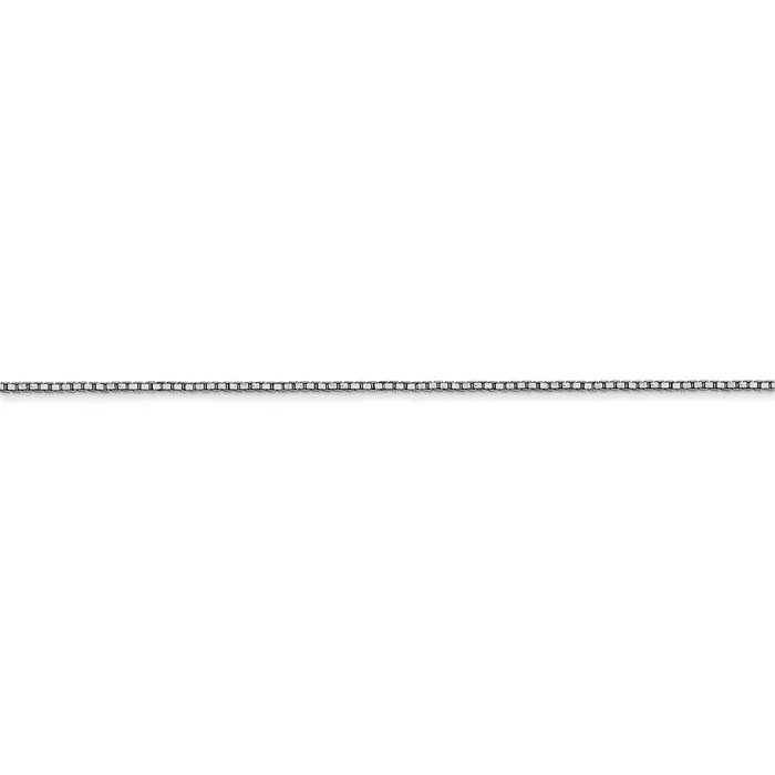 TreasureFineJewelers Necklaces 10k White Gold 9mm Box Chain