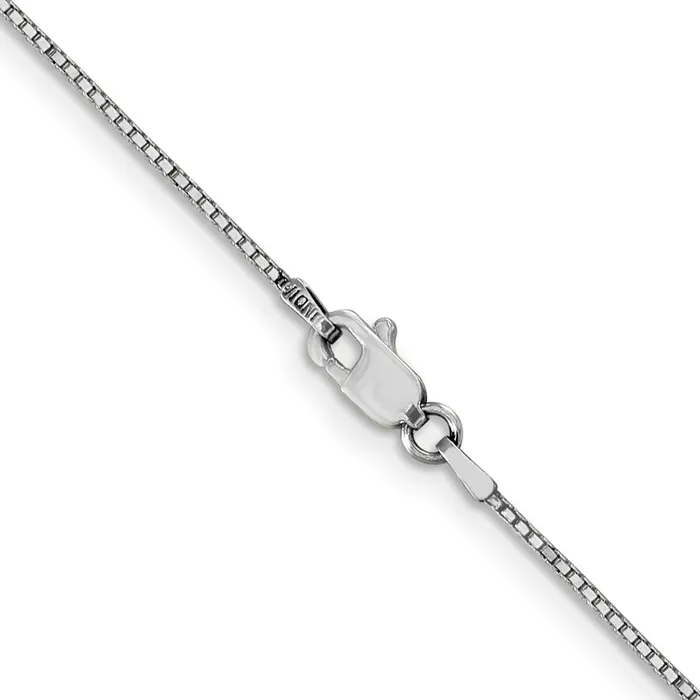 TreasureFineJewelers Necklaces 10k White Gold 9mm Box Chain