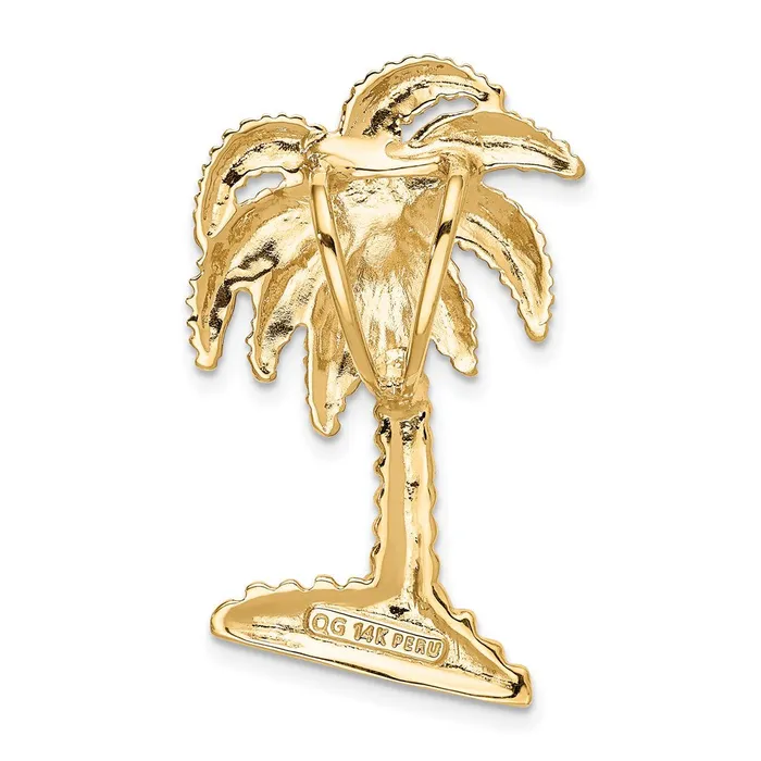 TreasureFineJewelers Necklaces 14k Palm Tree Slide