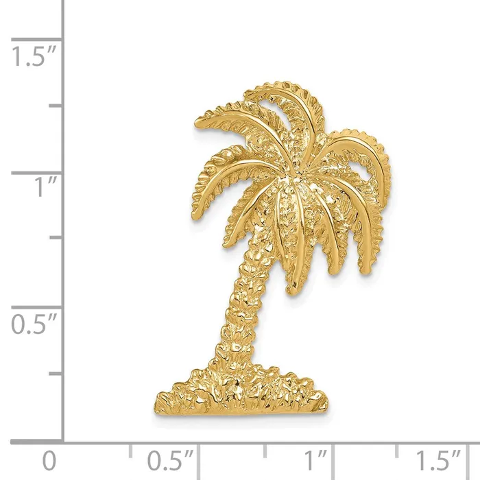 TreasureFineJewelers Necklaces 14k Palm Tree Slide