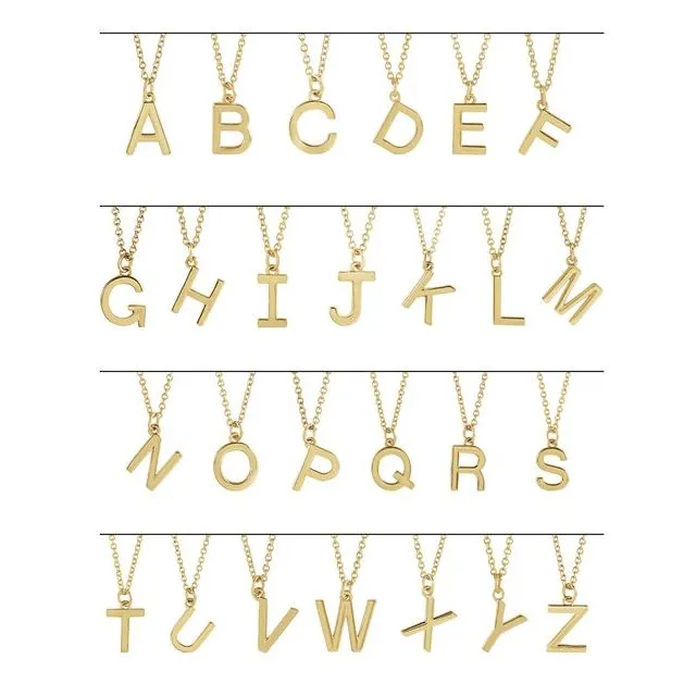 TreasureFineJewelers Necklaces 14K Yellow Gold Initial C Dangle 16 Necklace