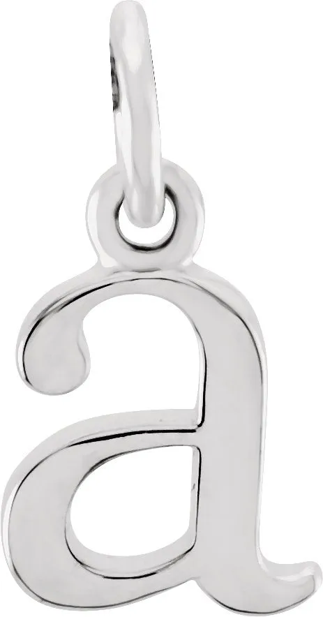 TreasureFineJewelers Necklaces Sterling Silver Lowercase Initial a 16 Necklace TreasureFineJewelers Necklaces Sterling Silver Lowercase Initial a 16 Necklace