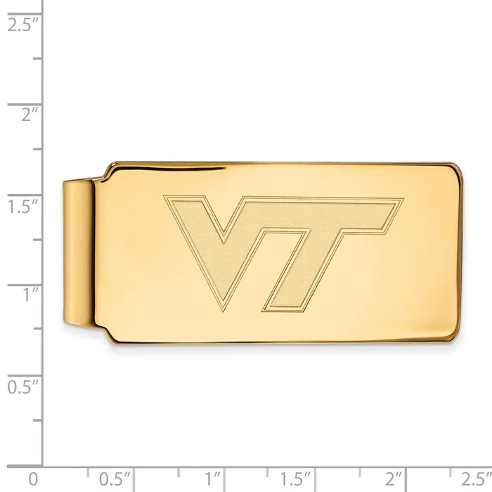 TreasureFineJewelers PreStyled Sets 10K Yellow Gold Virginia Tech Money Clip
