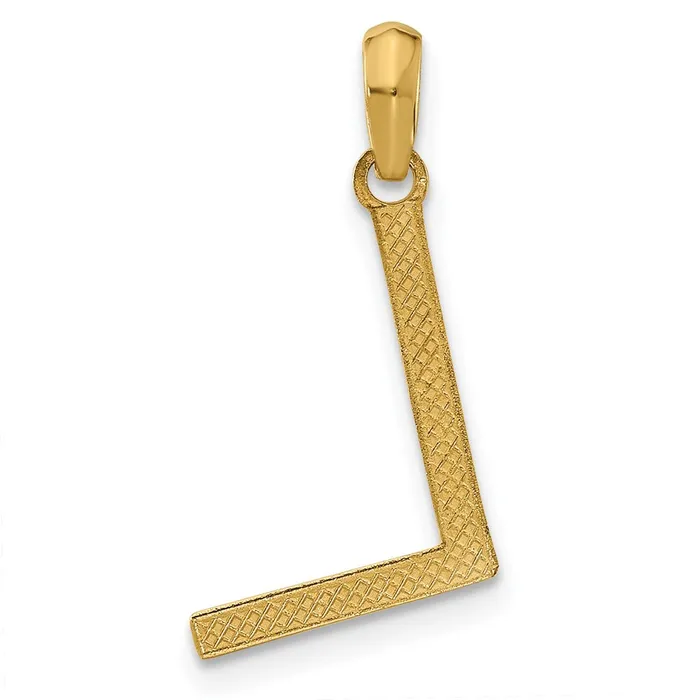 TreasureFineJewelers PreStyled Sets 14k Yellow Gold Fancy Letter L