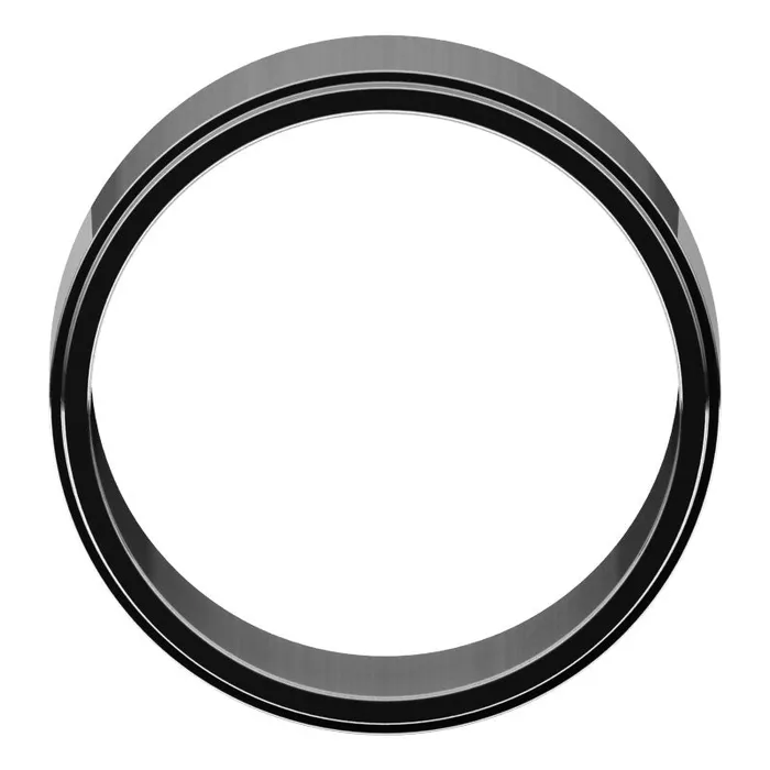 TreasureFineJewelers Rings 10K White Gold 9 mm flat edge Wedding Band