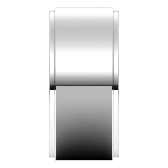 TreasureFineJewelers Rings 10K White Gold 9 mm flat edge Wedding Band
