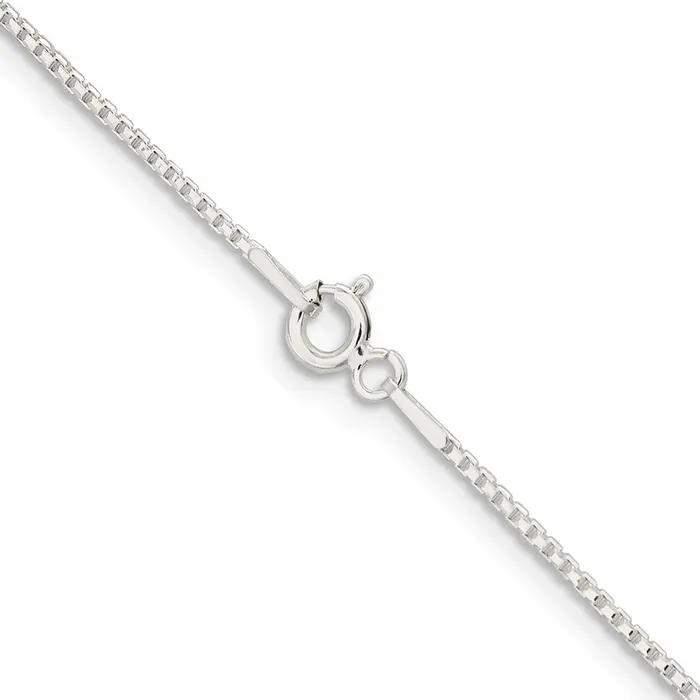 TreasureFineJewelers Rings Sterling Silver 11mm Diamondcut Round Box Chain