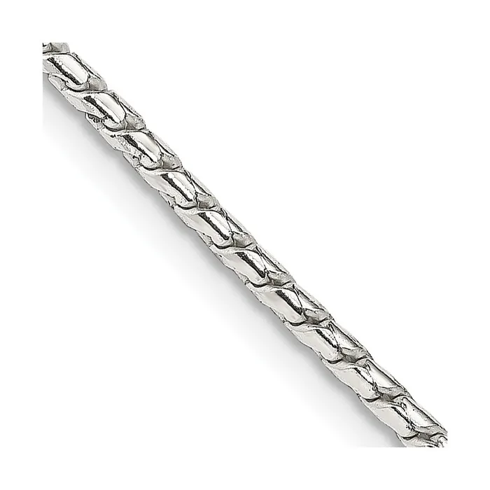 TreasureFineJewelers Rings Sterling Silver 175mm Round Franco Chain
