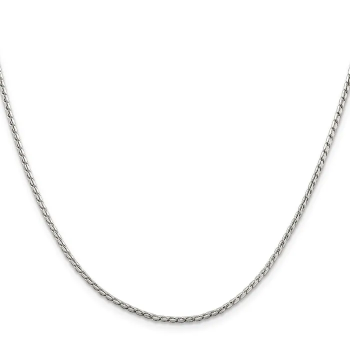 TreasureFineJewelers Rings Sterling Silver 175mm Round Franco Chain