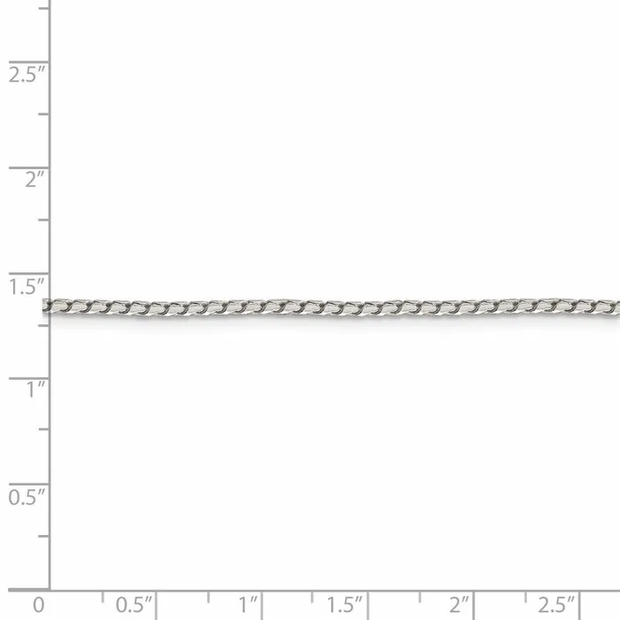 TreasureFineJewelers Rings Sterling Silver 175mm Round Franco Chain